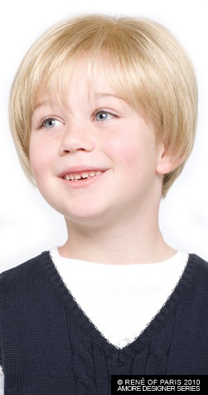 Logan_front,Amore Childrens, Rene of Paris Wigs,(color shown is Gold Blond)