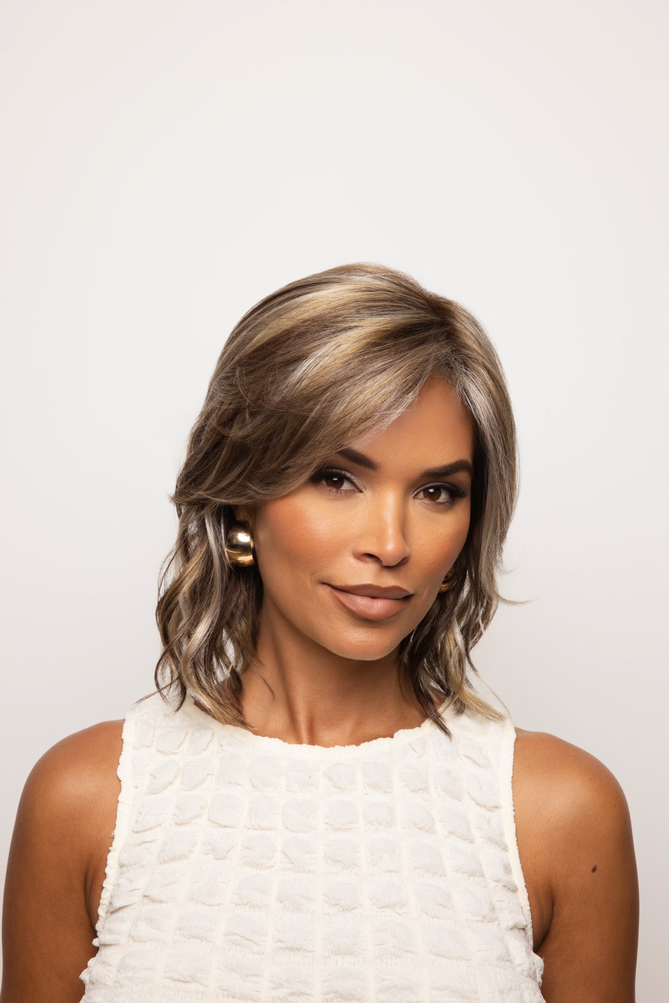Briar_Front, Noriko Collection by Rene of Paris, Color shown is Sparkling Mocha-R 