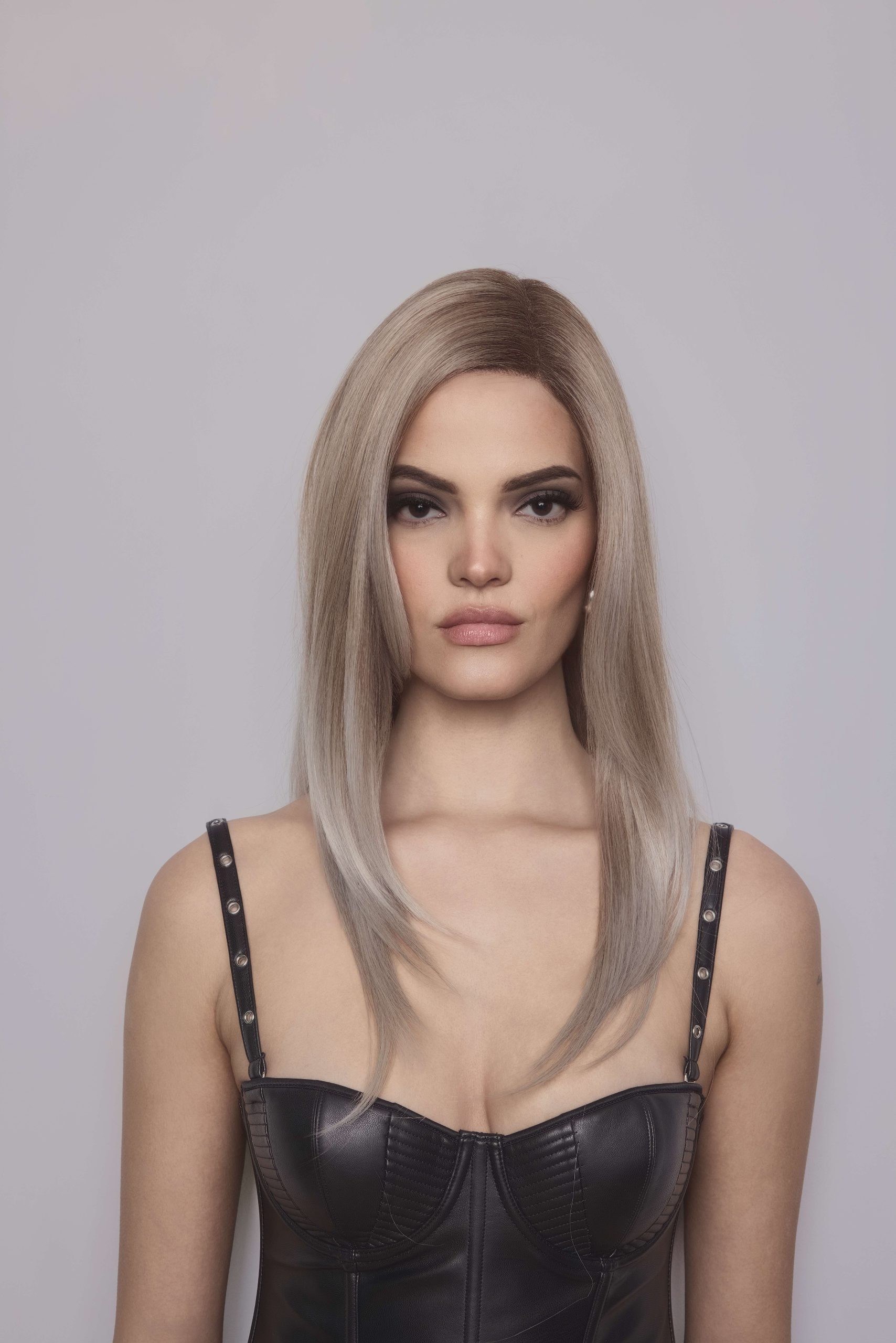 Bryony_Front, Alexander Couture Collection by Rene of Paris, Color shown is Mushroom Malange