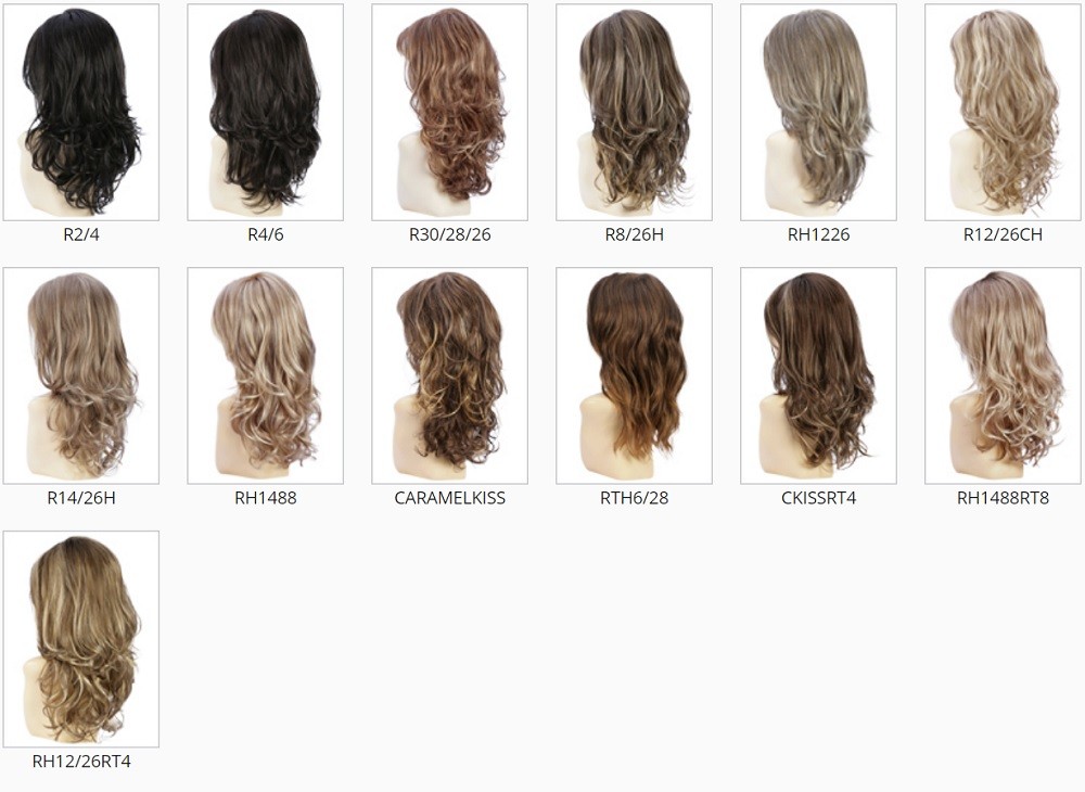 Estetica Wigs Color Chart