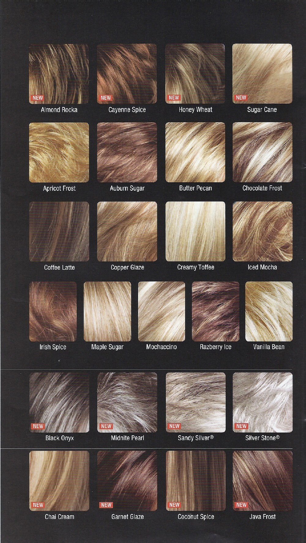 Amore Wigs Color Chart