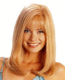 Amber_front,Human Hair Precious Gem,Louis Ferre,Color shown is Gold Blond
