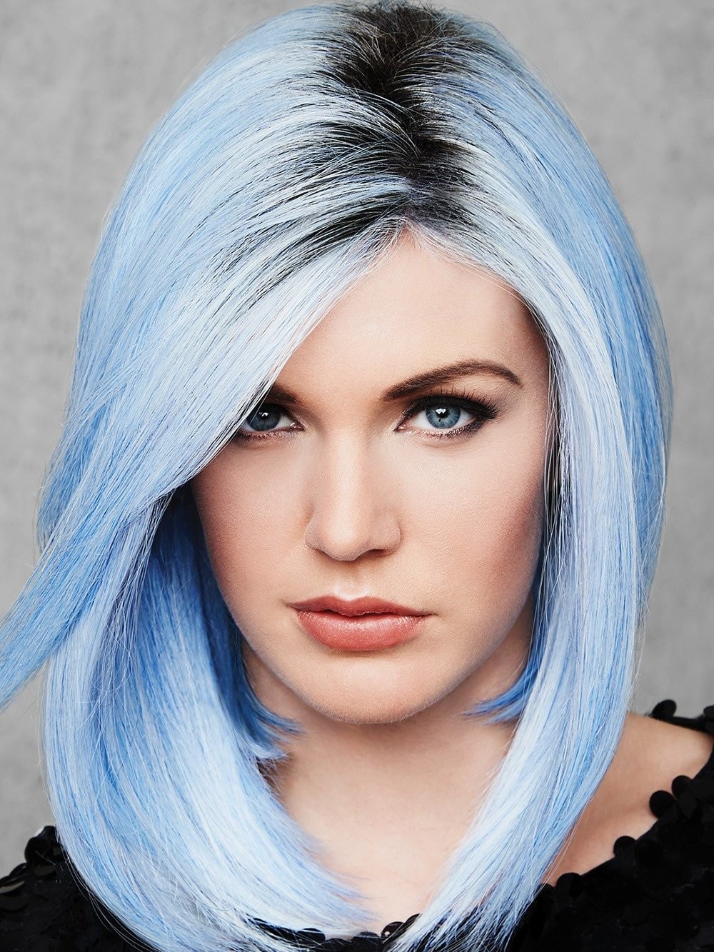 Out of the Blue_Front, Hairdo Collection, Color shown is Blue with Roots