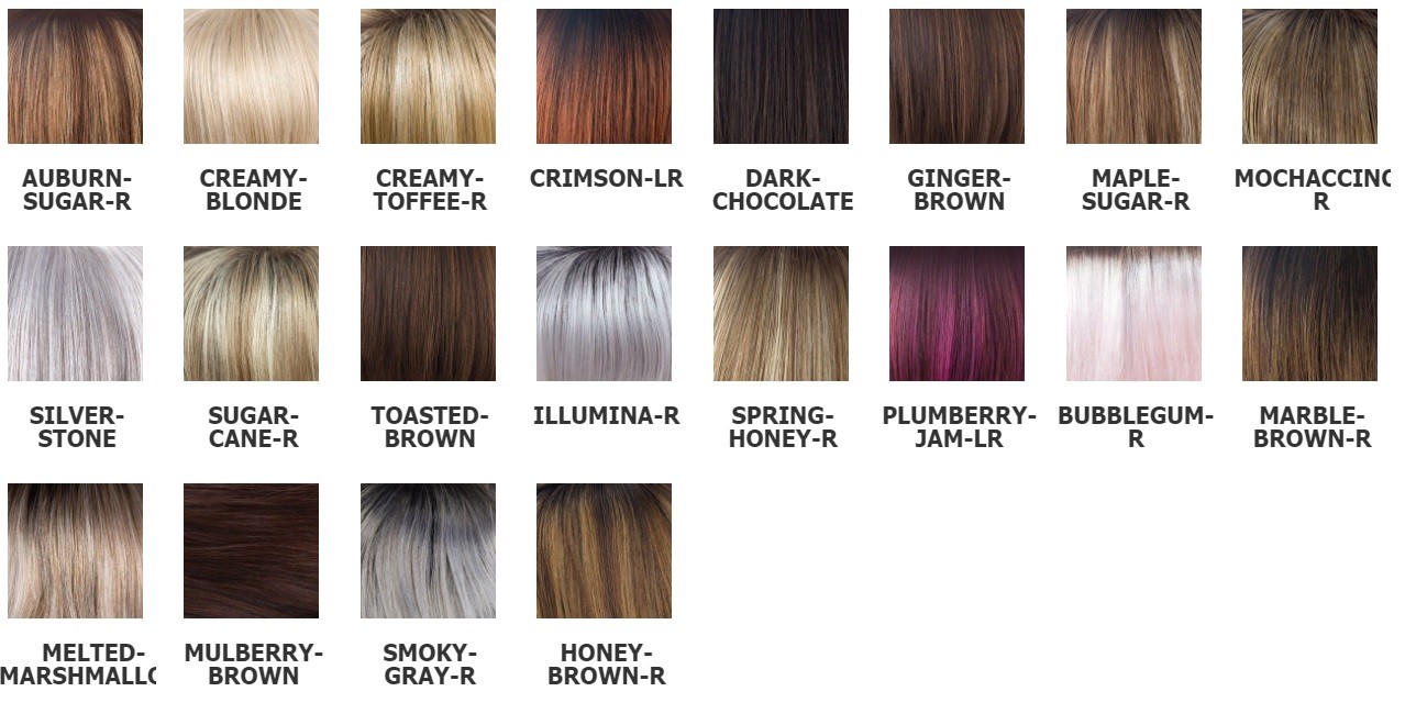 Amore Wigs Color Chart