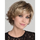 Flair Mono_Front, Hair Power Collection by Ellen Wille Wigs, Color shown is Caramel Rooted 