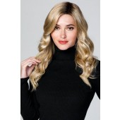 Top Coverage Wavy 18"_Front, Topper Collection by Jon Renau Wigs, Color shown is 12FS8