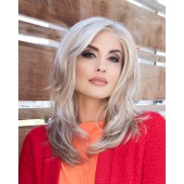 Joy_Front, Lace Front Mono Part Collection by Envy Wigs, Color Shown is Light Blonde