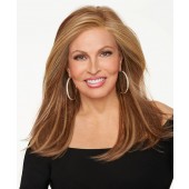 Mesmerized_Front, Sheer Indulgenced Collection by Raquel Welch Wigs, Color Shown is RL29/25 Golden Russet