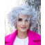 Suzi_Front, Open Top Collection by Envy Wigs, Color Shown is Medium Grey